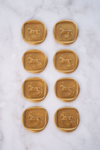 Set of 8 Celestial Horse & Stars Wax Seals