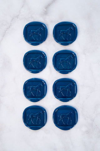 Set of 8 Walking Horse Wax Seals