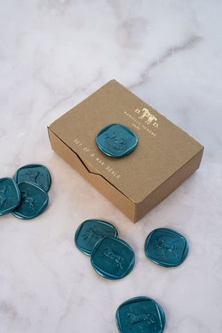 Set of 8 Standing Horse Wax Seals