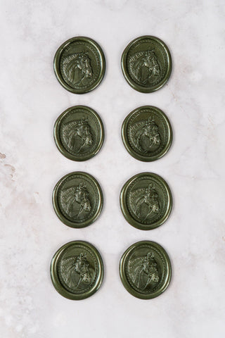 Set of 8 Horse Head Wax Seals