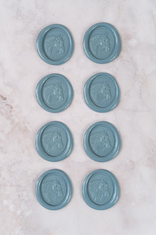 Set of 8 Horse Head Wax Seals