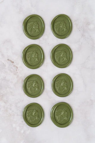 Set of 8 Horse Head Wax Seals