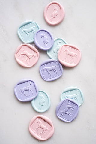 “Be Mine” Conversation Heart Wax Seals – Mixed Set of 12