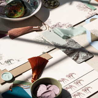 Countryside Seasons equestrian stationery and bookmark collection by equine artist Danielle Demers. 