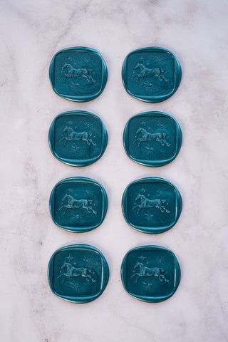 Set of 8 Celestial Horse & Stars Wax Seals