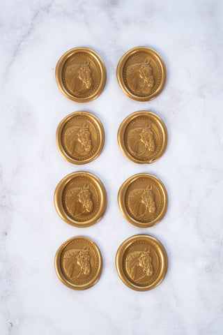 Set of 8 Horse Head Wax Seals