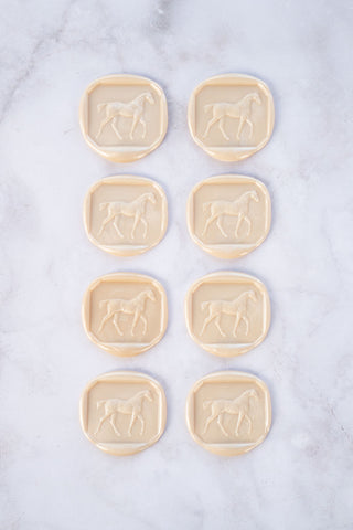 Set of 8 Walking Horse Wax Seals