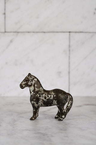 Early 20th C. Black “Beauty” Horse Cast Iron Coin Bank