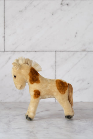 Vintage 1950-1960s Steiff Mohair Spotted Pony
