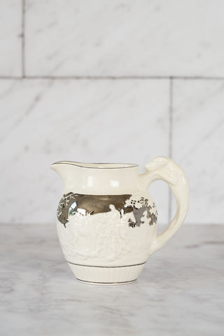 1949 Wedgwood D'ye Ken John Peel Hunt Scene Pitcher with Platinum Accents