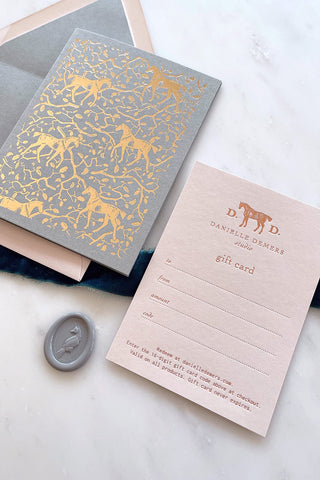 Curated: Danielle Demers Studio Gift Card, Note Card & Wax Seal Set
