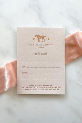 Curated: Danielle Demers Studio Gift Card, Note Card & Wax Seal Set