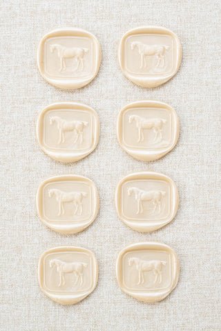 Set of 8 Standing Horse Wax Seals