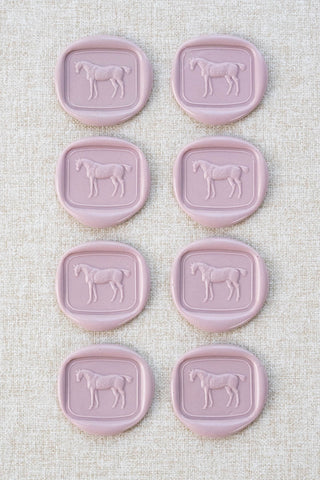 Set of 8 Standing Horse Wax Seals