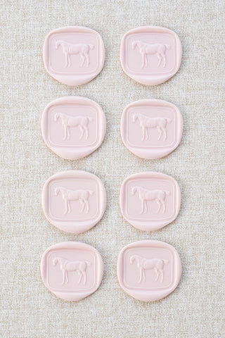 Set of 8 Standing Horse Wax Seals